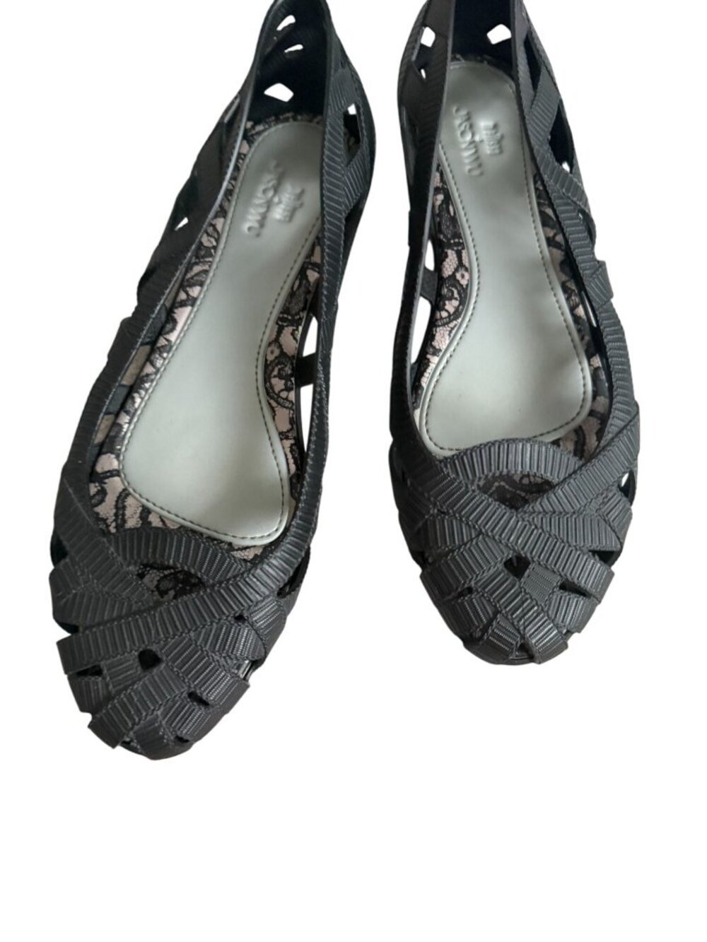 MELISSA x Jason Wu Black Sculpted Ballet Flats Size US 7 - Picture 6 of 7